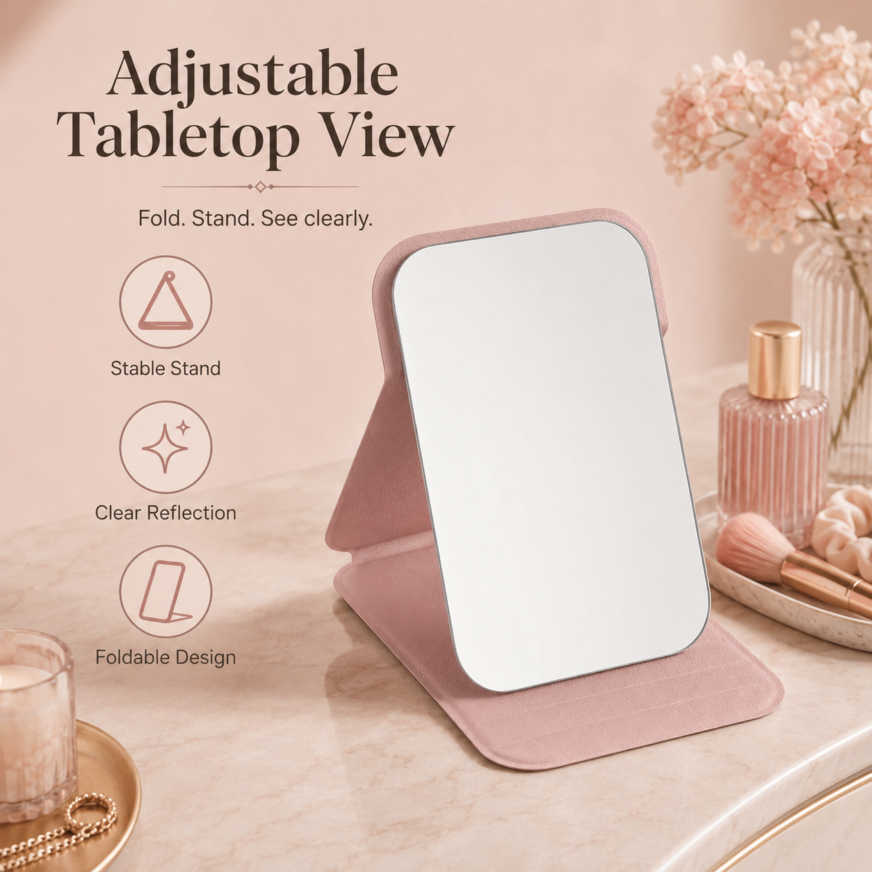 Folding Makeup Mirror