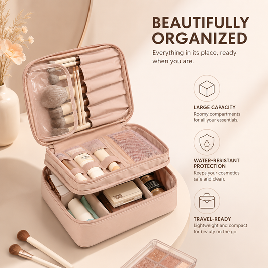 Double Layer Makeup Bag