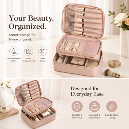 Double Layer Makeup Bag