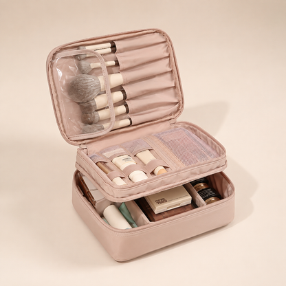 Double Layer Makeup Bag
